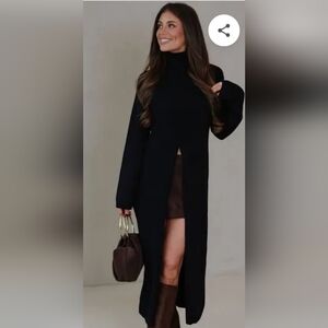 Black Cowl Neck Sweater